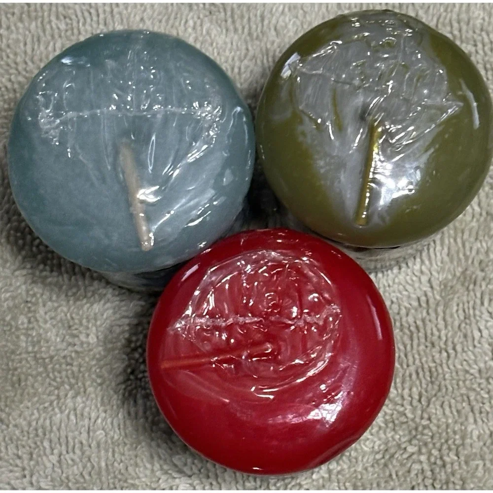 3 Vintage Yankee Candle Votive 1.75 oz, Home For Holiday, Bayberry, Ocean Water